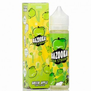 Juice Bazooka | Sour Straws Green Apple 60mL | Free Base Bazooka - 1