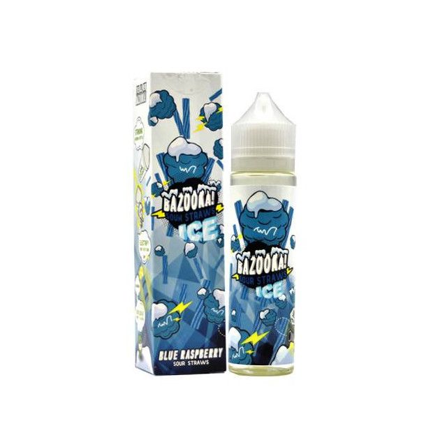 Juice - Bazooka - Sour Straws - ICE Blue Raspberry Bazooka - 1