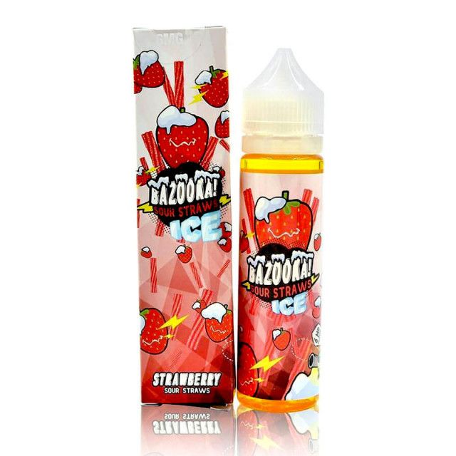 Juice - Bazooka - Sour Straws - ICE Strawberry Bazooka - 1