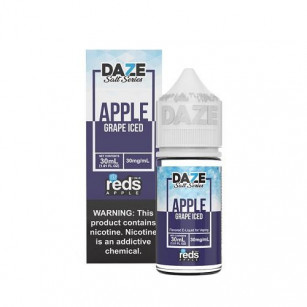 7 Daze | Reds Apple Grape Iced 30ml | Juice Nic Salt 7 Daze E-Liquid - 1