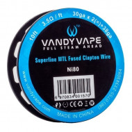 Fio MTL Vandy Vape SuperFine Fused Clapton 30GAx2+38GA Vandy Vape - 2