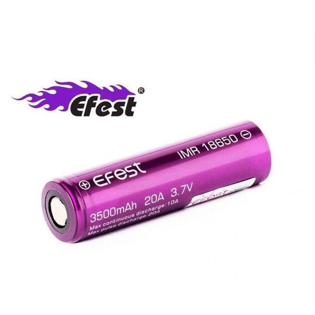 Bateria 18650 - Efest Roxo - Efest 3.7V 3000mAh 35A Efest - 1