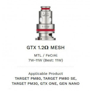 Coil (resistência) GTX da Vaporesso - PX80, Luxe PM40, Gen Nano, One e PM80 Vaporesso - 5