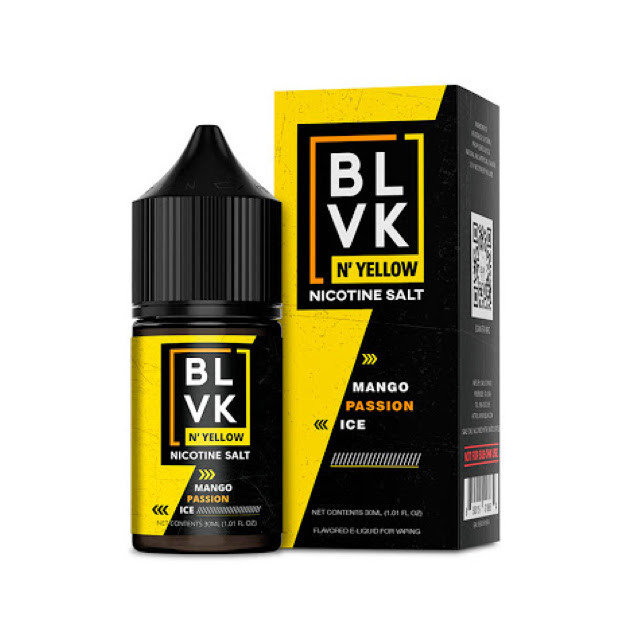 BLVK - Yellow - Mango Passion Ice - Juice Nic Salt BLVK - 1