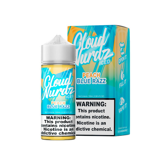 Cloud Nurdz - Peach Blue Razz Iced - Juice - Líquido Cloud Nurdz - 2