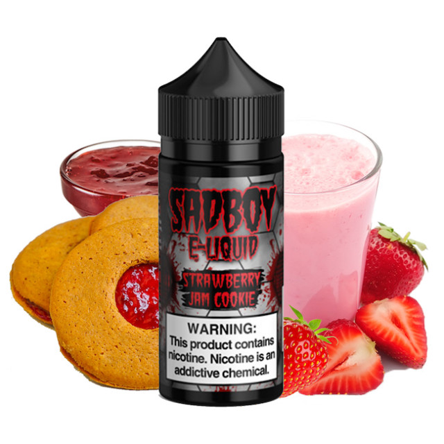 SadBoy - Vape Juice - Strawberry Jam Cookie SadBoy E-liquid - 1