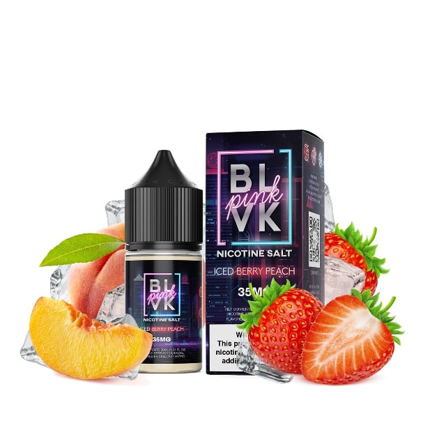 BLVK - Pink - Iced Berry Peach - Salt Nic - Juice BLVK - 1
