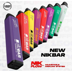 NikBar - Pod Descartável - Disposable - 1500 puffs NIKBAR - 1
