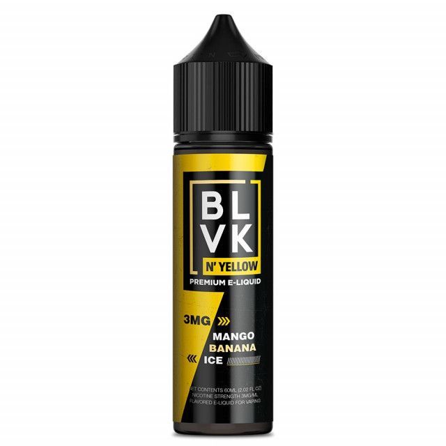 BLVK | Yellow Mango Banana Ice 60mL | Juice Free Base BLVK - 1