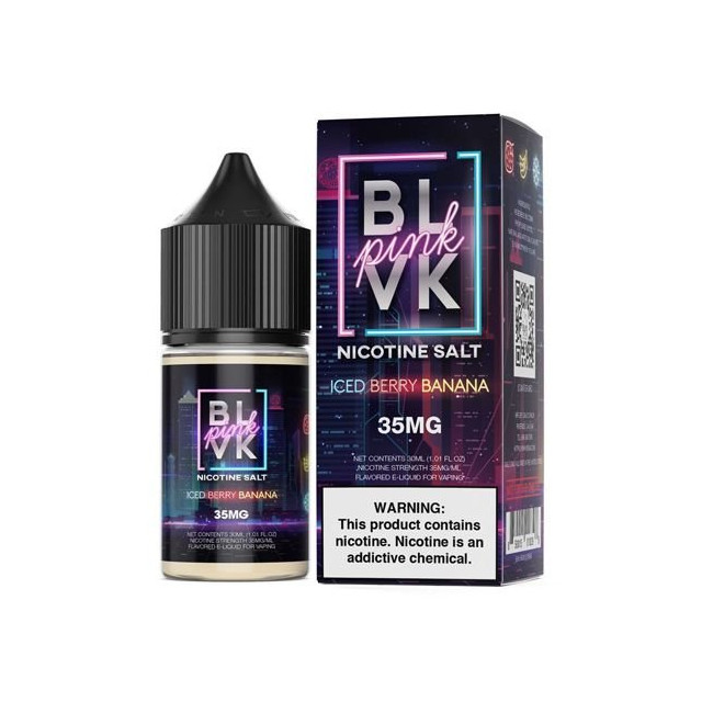 BLVK | Pink Iced Berry Banana 30mL | Juice Salt Nic BLVK - 1