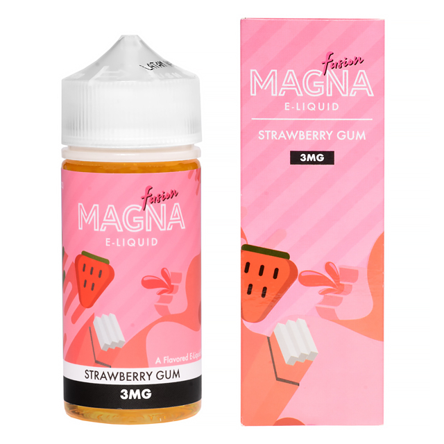 Magna Eliquid | Strawberry Gum Fruits | Juice Free Base Magna E - liquids - 1