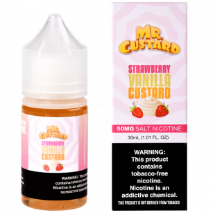 Juice - Mr Custard - Salt Nic - Strawberry Vanilla Custard Mr. Freeze - 1
