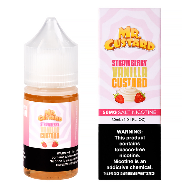 Juice - Mr Custard - Salt Nic - Strawberry Vanilla Custard Mr. Freeze - 1
