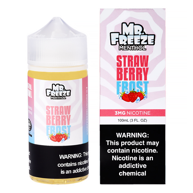Juice Mr Freeze Free Base | Strawberry Frost 100mL Mr Freeze E-liquid - 2