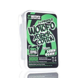 Algodão Orgânico para Vape | Wotofo Profile XFiber Cotton 6mm Wotofo - 1